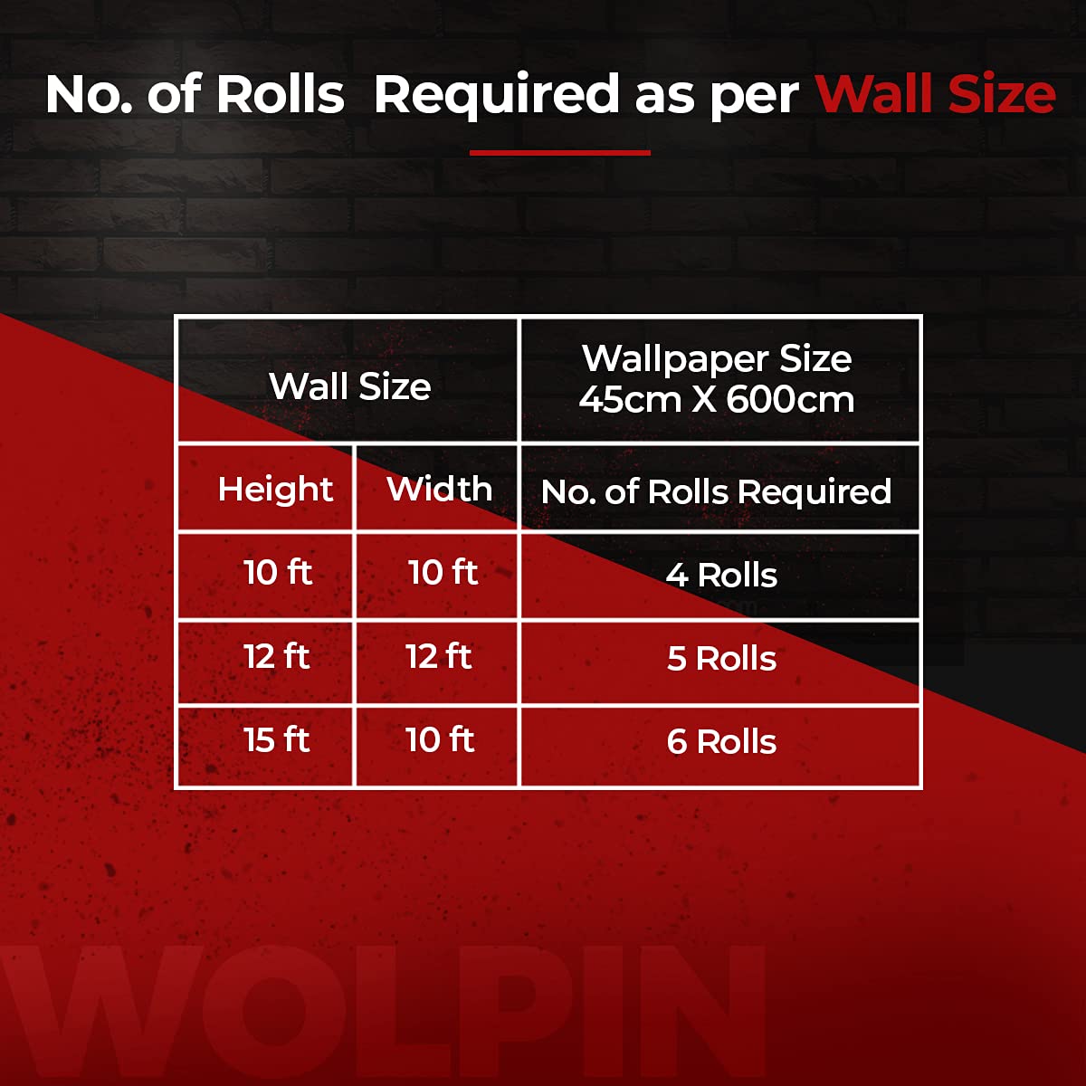 Wolpin Wall Stickers Wallpaper Rose Flower Embossed (45 x 600 cm) Bedroom Wall Decor Self Adhesive, DIY Decals Living Room, Gray